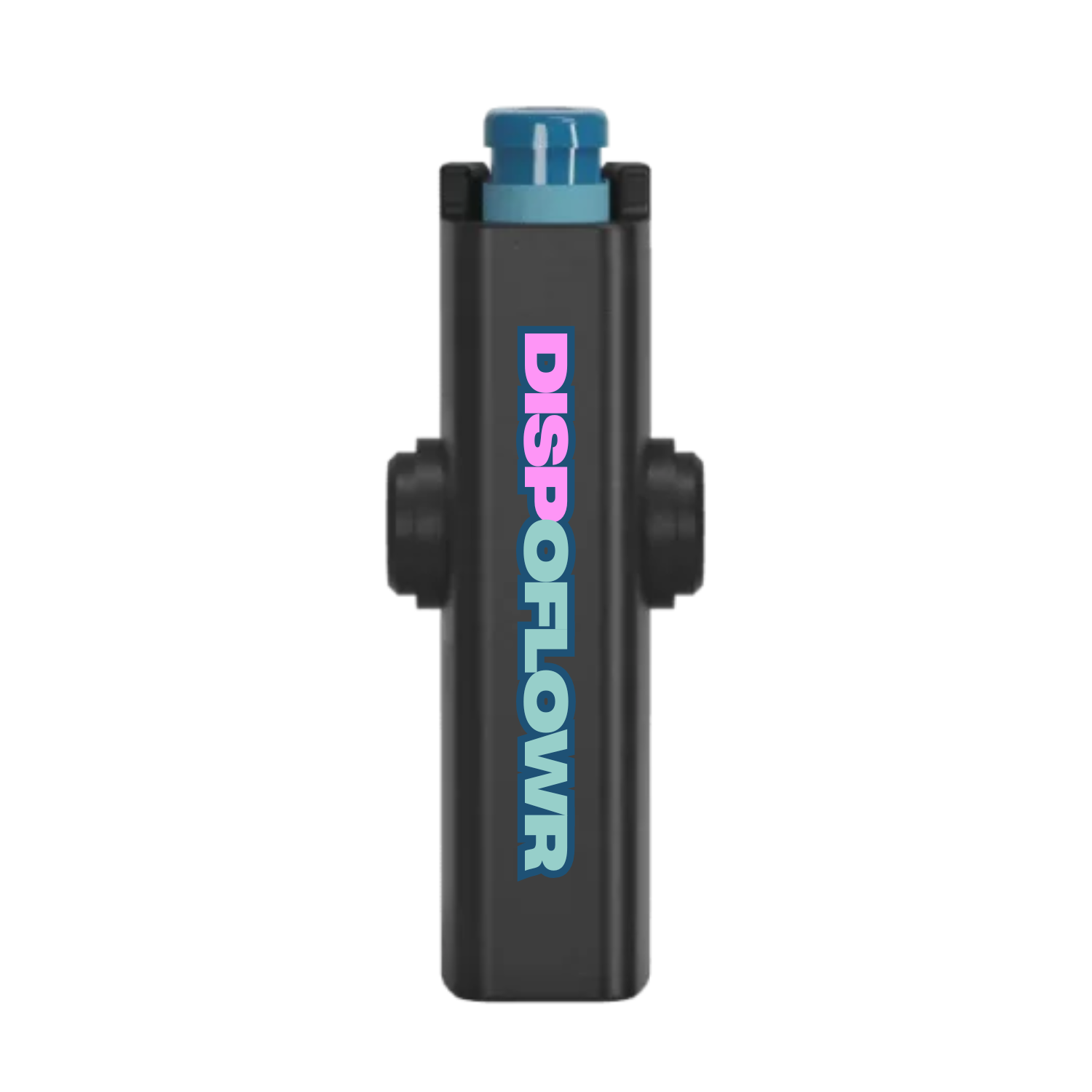Black Puffspin fidget spineer lighter case with full-color branding