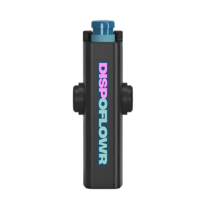 Black Puffspin fidget spineer lighter case with full-color branding