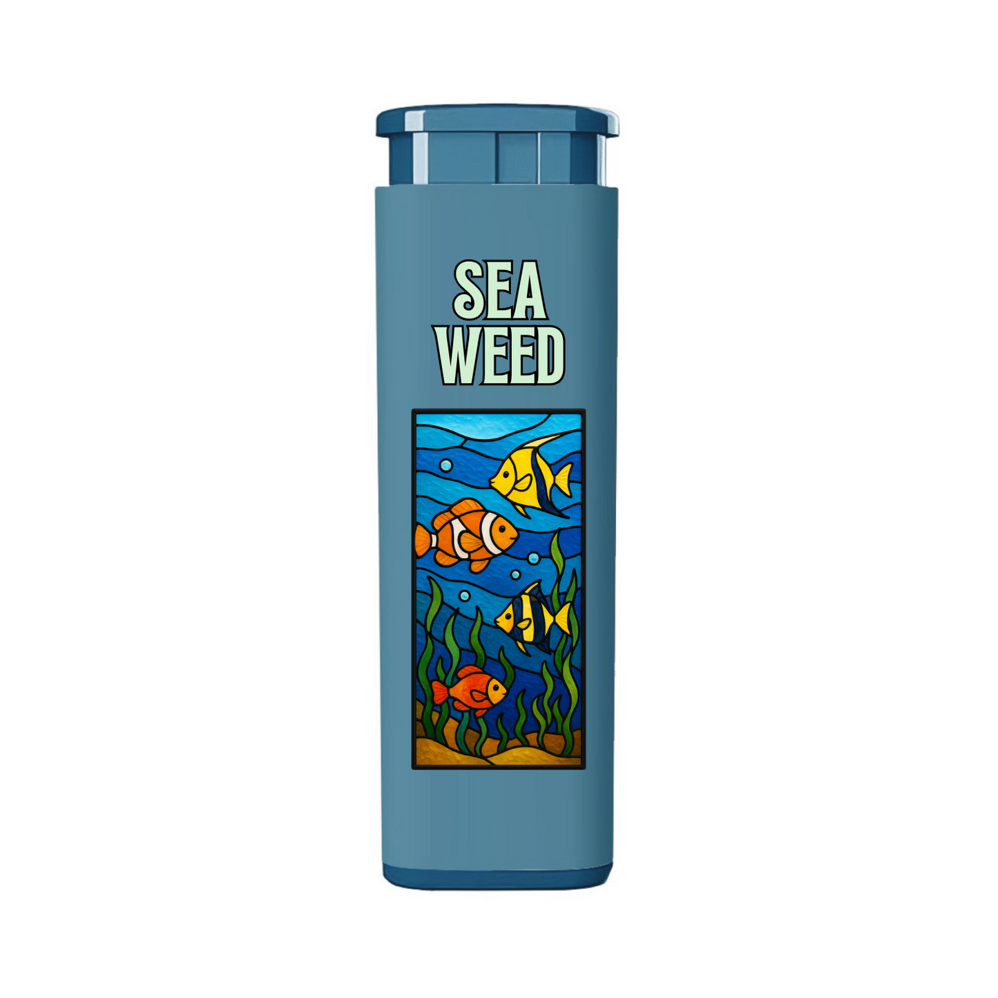 Custom blue MK jet lighter with detailed full color logo branded design