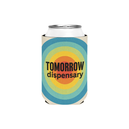Branded can cooler printed with dispensary logo