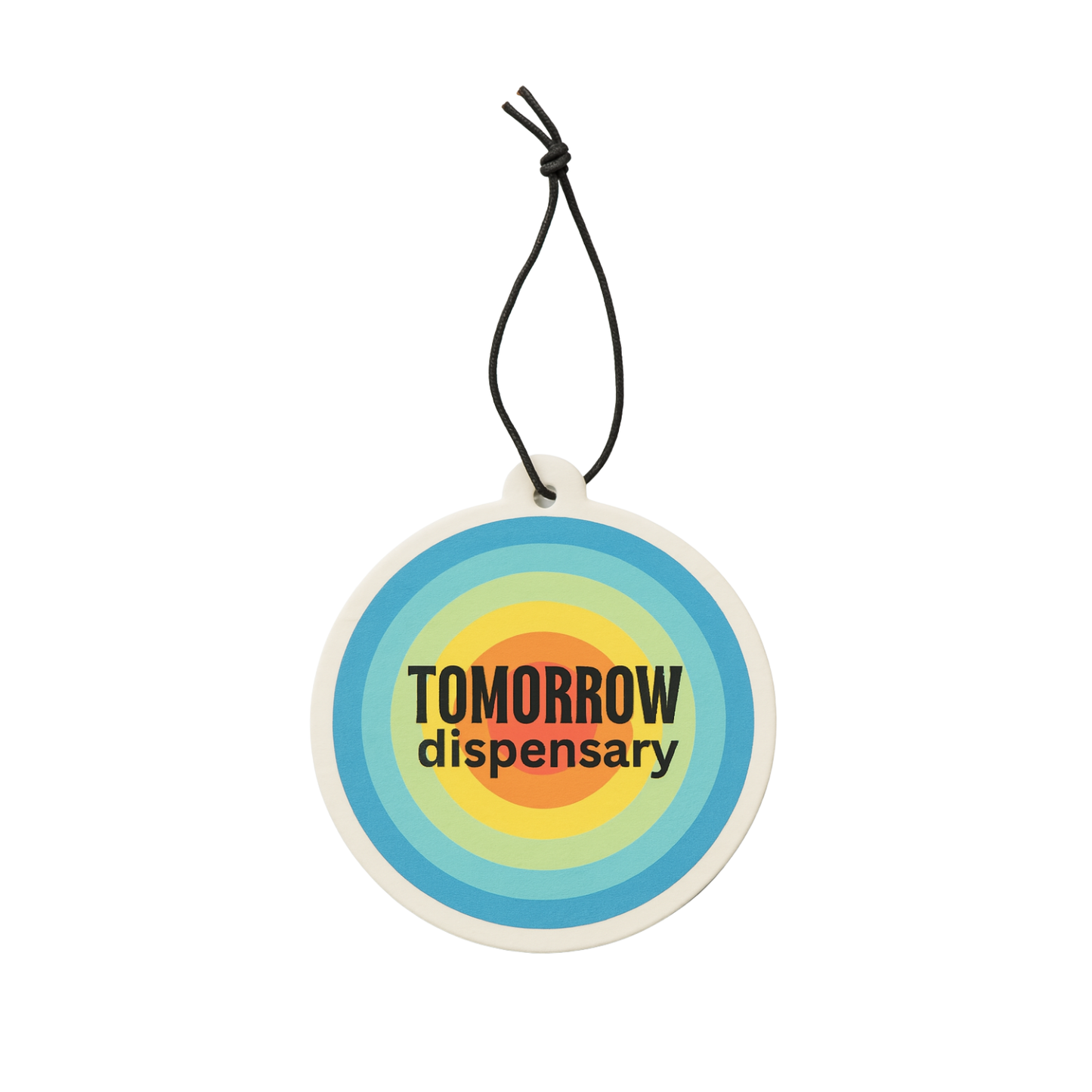 Branded custom-shaped car air freshener in full color