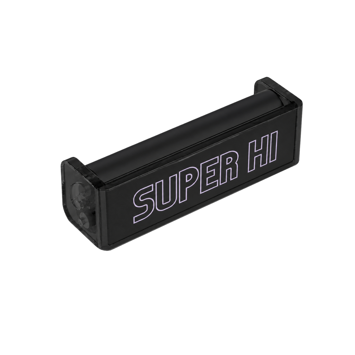 Custom 109mm rolling machine with cannabis brand logo