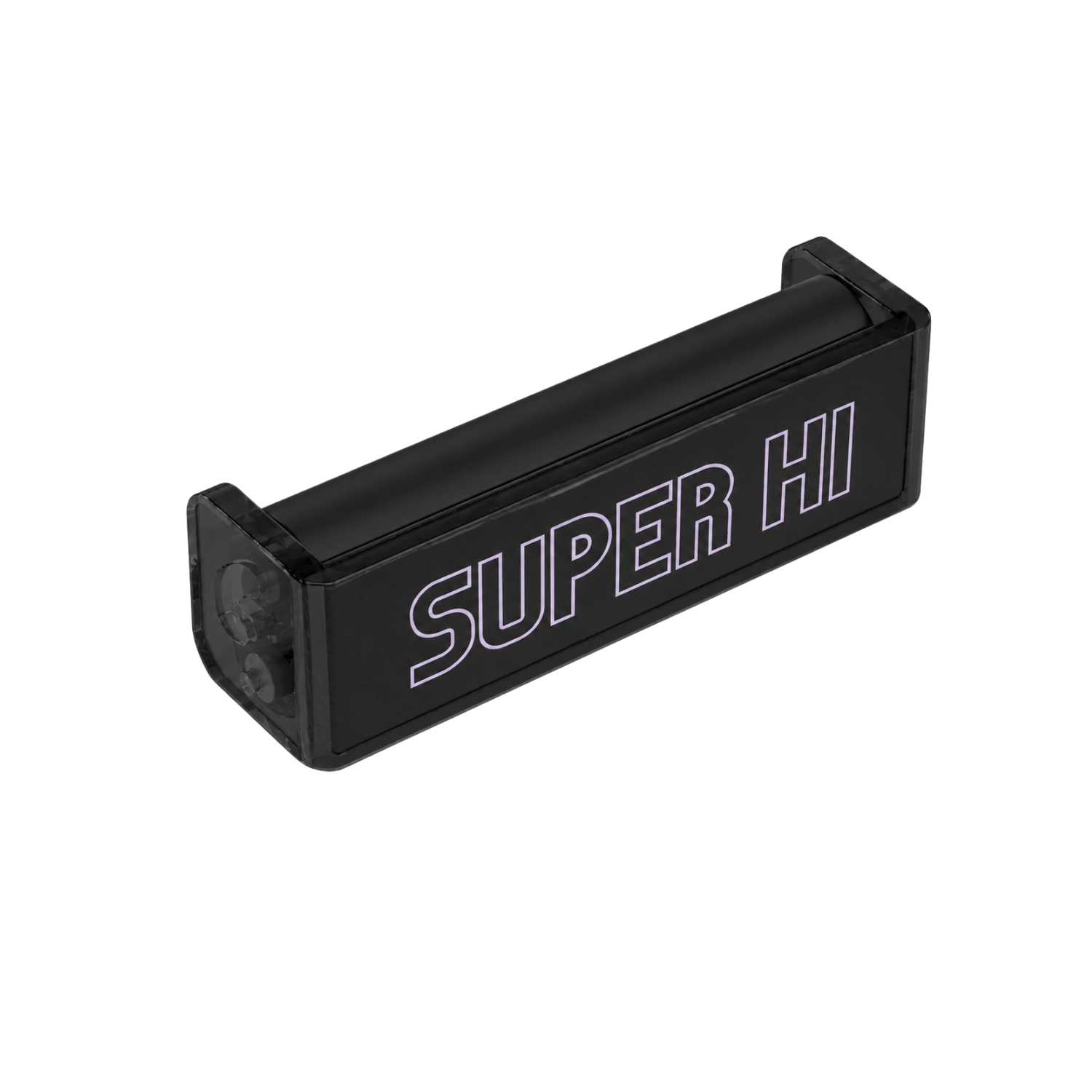 Custom 109mm rolling machine with cannabis brand logo