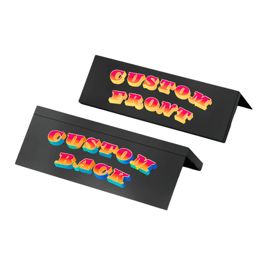 Custom rolling papers with bold colorful bubble font and fast 2-week delivery